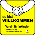 Inklusionsbutton - Du bist willkommen!