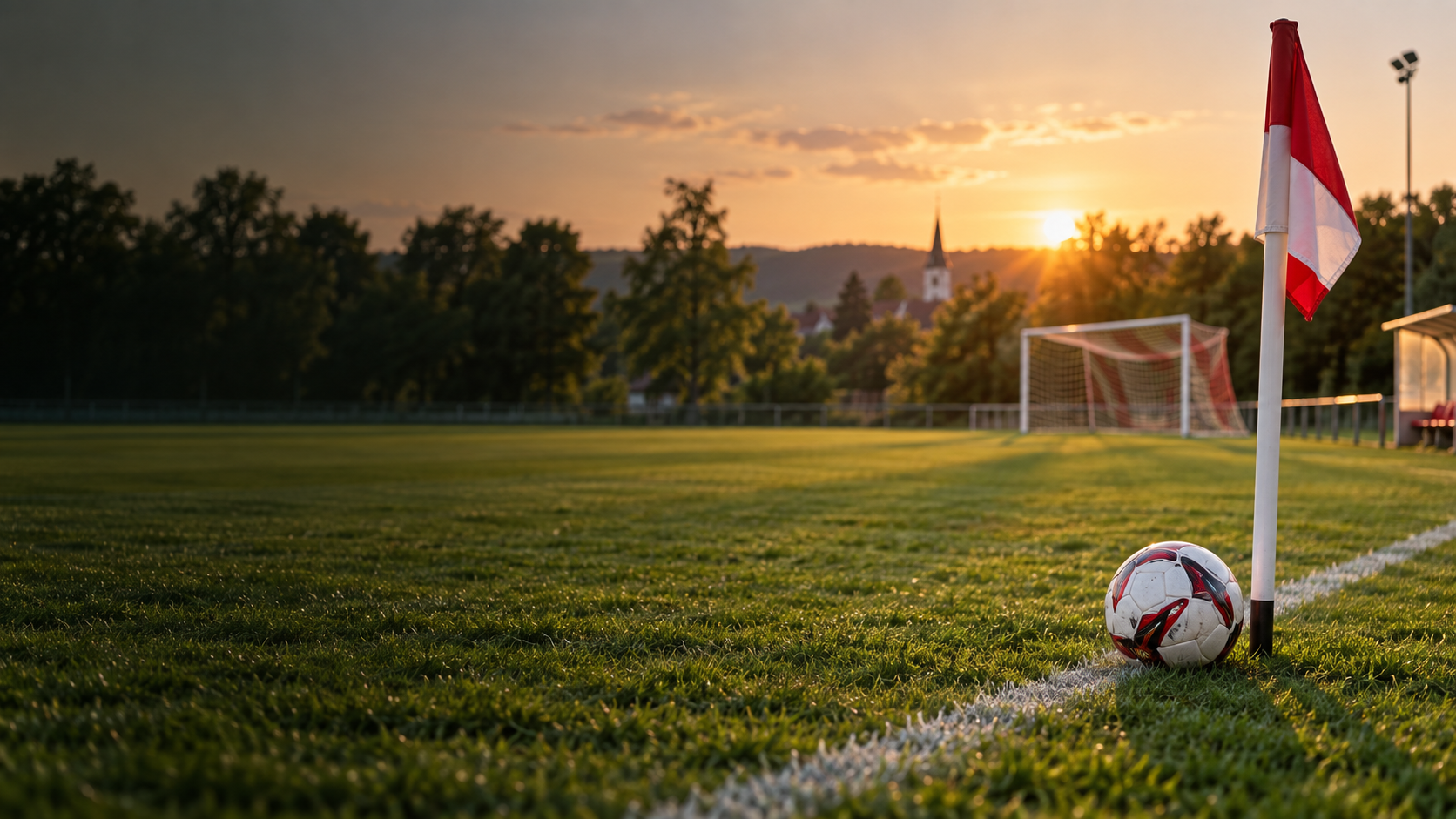 Jugendmannschaft des SSV Aalen auf dem Fußballplatz